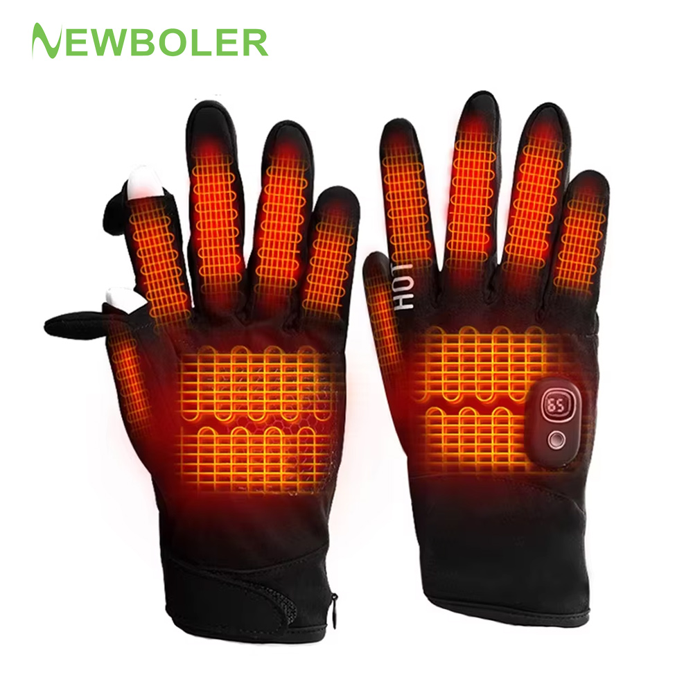 Touch Screen Gloves - Luvas Aquecidas de Inverno Unissex, Impermeáveis,