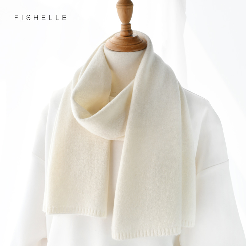Cachecóis de Lã Brancos para M - Wool Scarf Men avaliação e preço