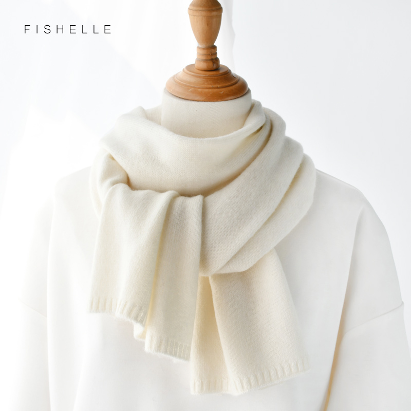 Cachecóis de Lã Brancos para M - Wool Scarf Men avaliação e preço
