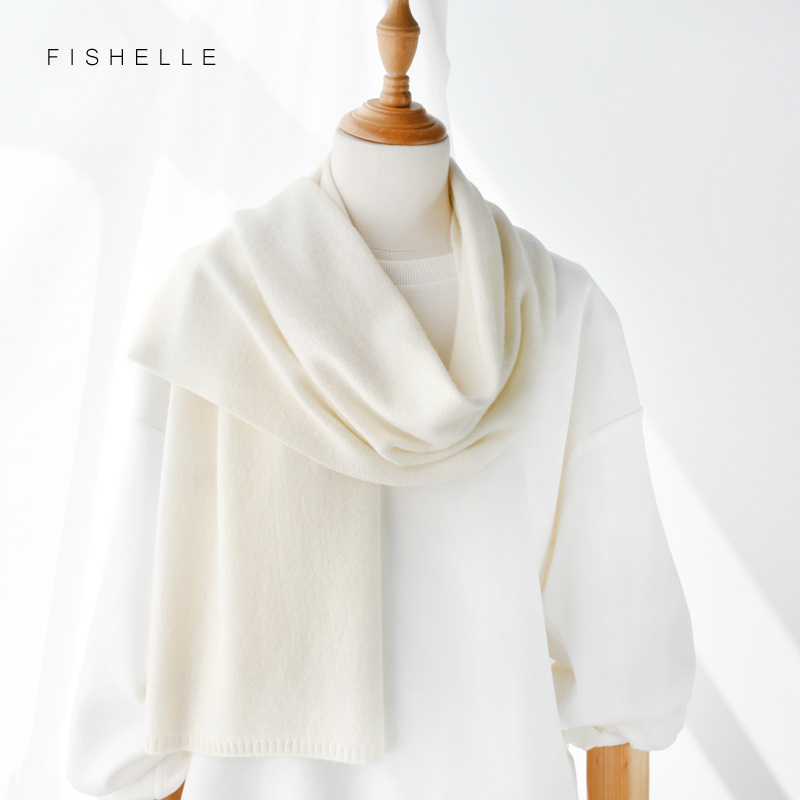 Cachecóis de Lã Brancos para M - Wool Scarf Men avaliação e preço