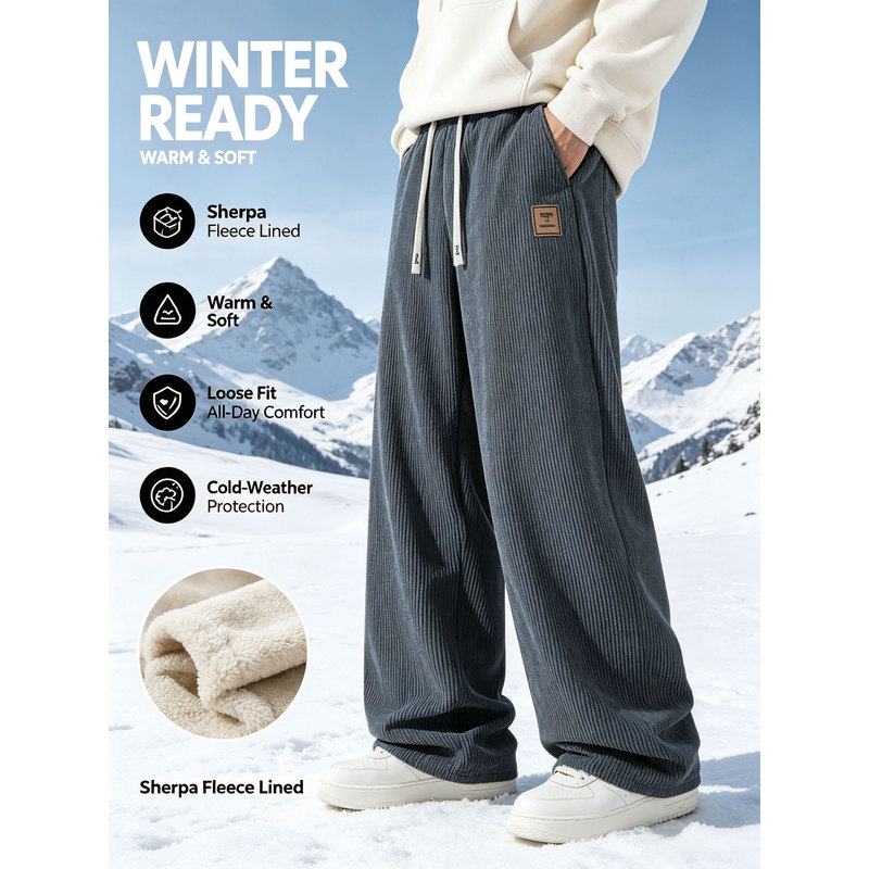 Calças de esporte de inverno m - Corduroy Pant Warm avaliação e preço