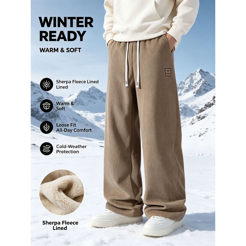 Calças de esporte de inverno m - Corduroy Pant Warm avaliação e preço