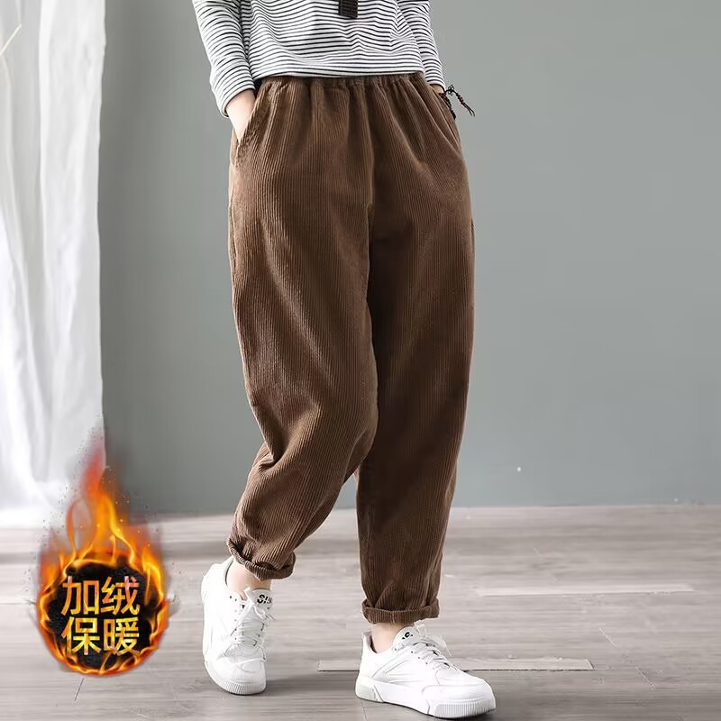 Calças Harem de Corduroy para  - Corduroy Pant Warm avaliação e preço