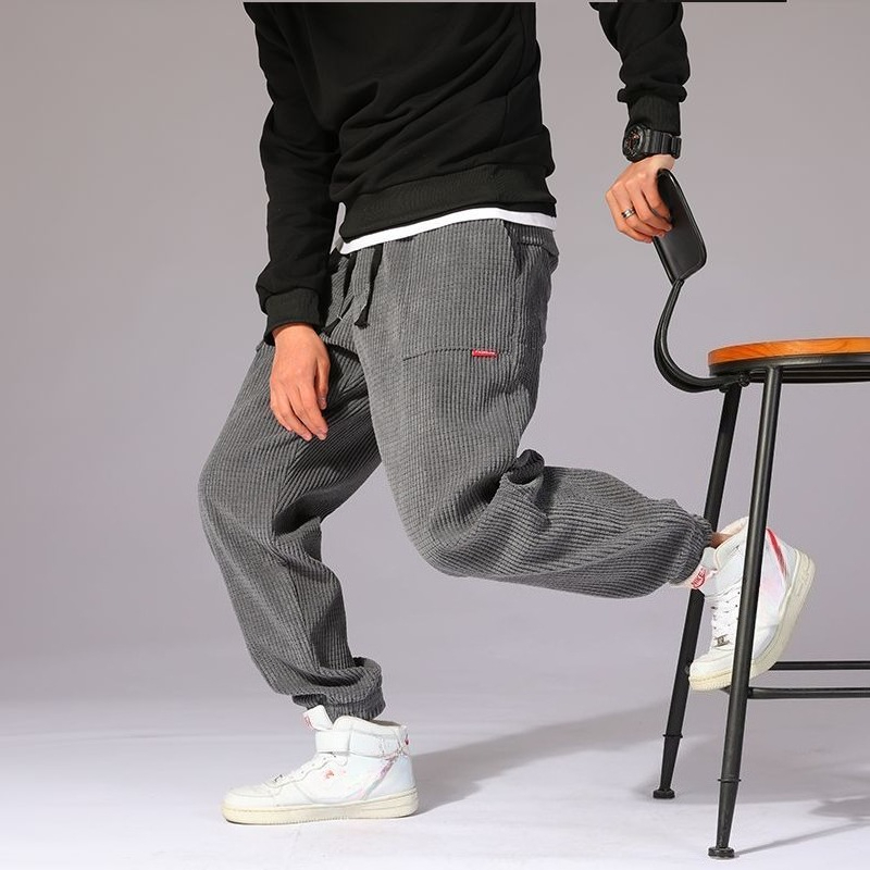 Calças de Moletom Masculinas e - Corduroy Pant Warm avaliação e preço